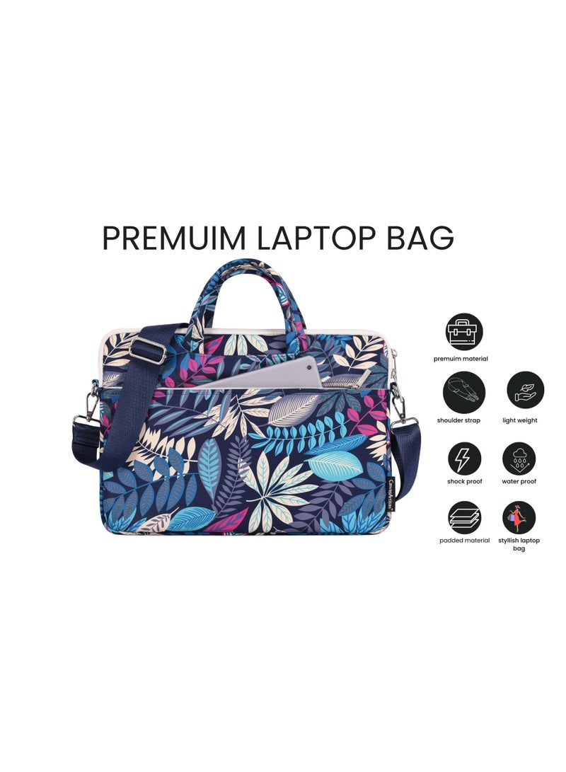 Premium Laptop Bag/sleeve/brief Case for Women and Men - Fits 13, 14, Inch Laptops, M1/M2/M3, comes with trolley belt and shoulder strap  - Image 2