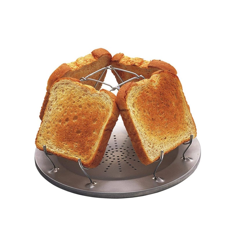 1pc Portable Stainless Steel Camping Stove Toaster Folding Toast Rack For Outdoor Barbecue Picnics Multifunctional Roast Plate With Distribution Easy Assembly Safe - Image 5