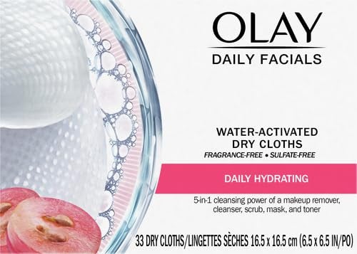 Olay Olay Daily Facials Daily Clean 4in1 Water Activated Cleansing Cloths 33 count - Image 2