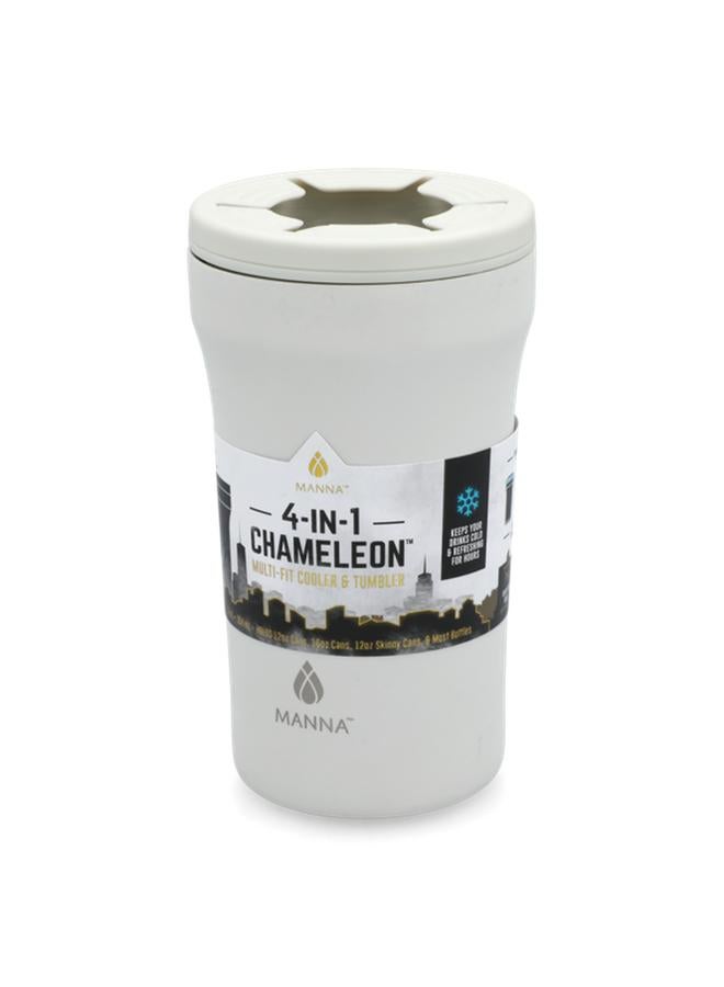 MANNA 4-In-1 Chameleon Multi-Fit Cooler Tumbler with Non-Slip Base White 355ml - Image 3
