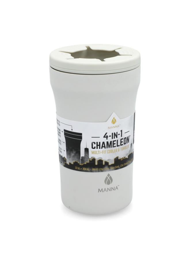 MANNA 4-In-1 Chameleon Multi-Fit Cooler Tumbler with Non-Slip Base White 355ml - Image 2