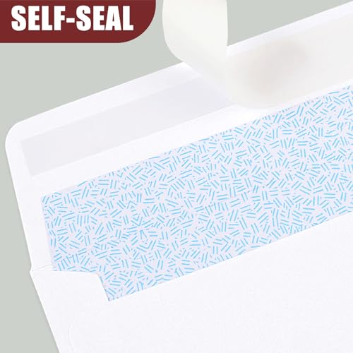 Joyberg 72 Packs #10 Envelopes, Business Envelopes, Envelopes Self Seal, Security Envelopes, Peel and Seal Closure, Size 4-1/8 X 9-1/2 Inches, White, 26LB - Image 3