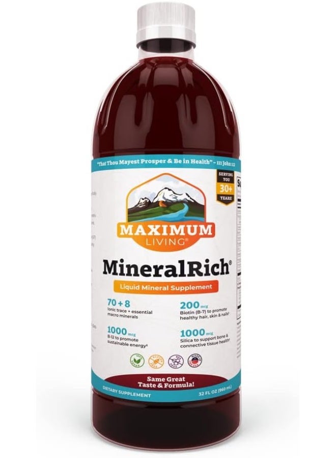 Maximum Living Mineralrich Minerals Supplement 32 Oz - Image 1