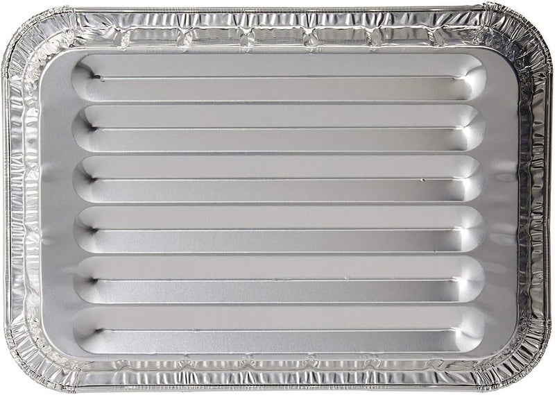 DCS Deals Pack of 25 Disposable Aluminum Foil Toaster Oven Pans - Mini Broiler Pans | BPA Free | Perfect for Small Cakes or Personal Quiche | Standard Size - 8 1/2" x 6" - Image 4