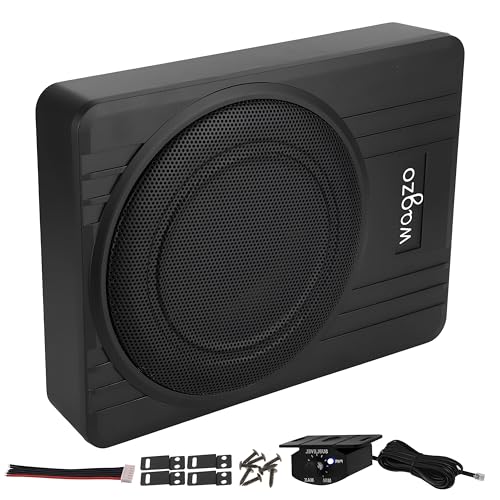 Wagzo Car Subwoofer WAWF-06, N Series (10 Inches) Active Underseat Subwoofer 1200, RMS Power 300+ Watts, Ultra Sleek, Shallow subwoofer, high Level Input/Audio - line Input - Image 1
