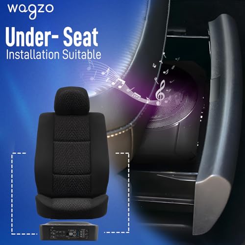 Wagzo Car Subwoofer WAWF-06, N Series (10 Inches) Active Underseat Subwoofer 1200, RMS Power 300+ Watts, Ultra Sleek, Shallow subwoofer, high Level Input/Audio - line Input - Image 3