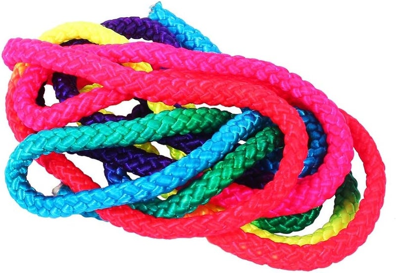 klarako 2.8m Gymnastics Rope, Gymnastics Arts Rope, Jump Ropes with Rainbow Color Durable Nylon Material Rope Arts Competition Rope for Gymnastics Yoga Training - Image 5