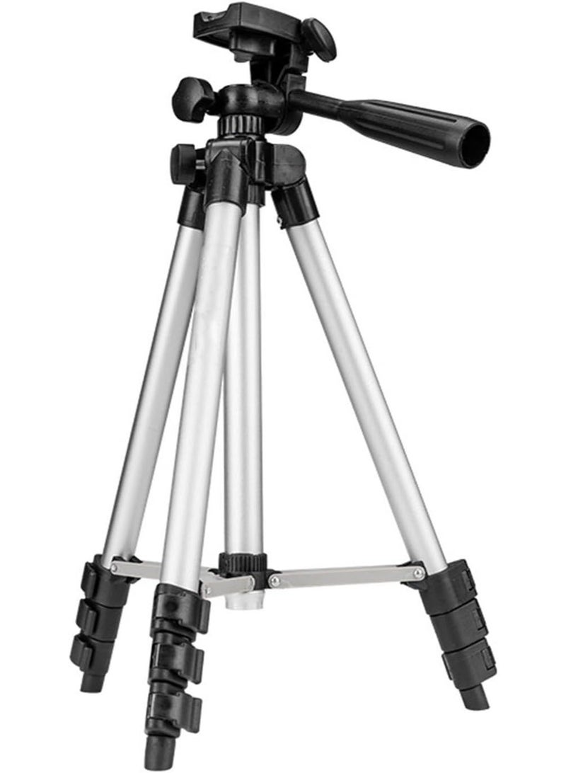 ZERIFAM Camera Tripod, 100cm Portable Tripod Stand with Phone Mount, Aluminum, Includes Travel Bag and Remote, for DSLR, SLR, Phone - Image 2