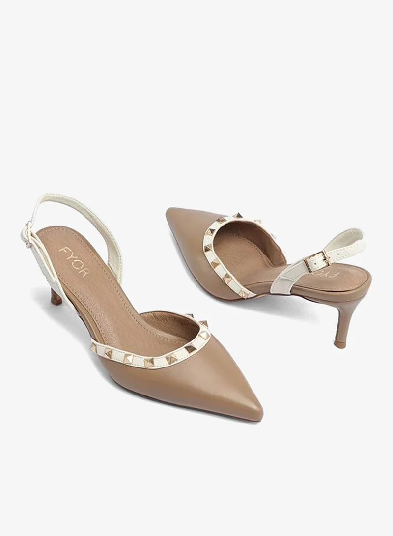 Fyor  Stylish Pointed Studded Pump AJ 004 for Women | Best Price UAE