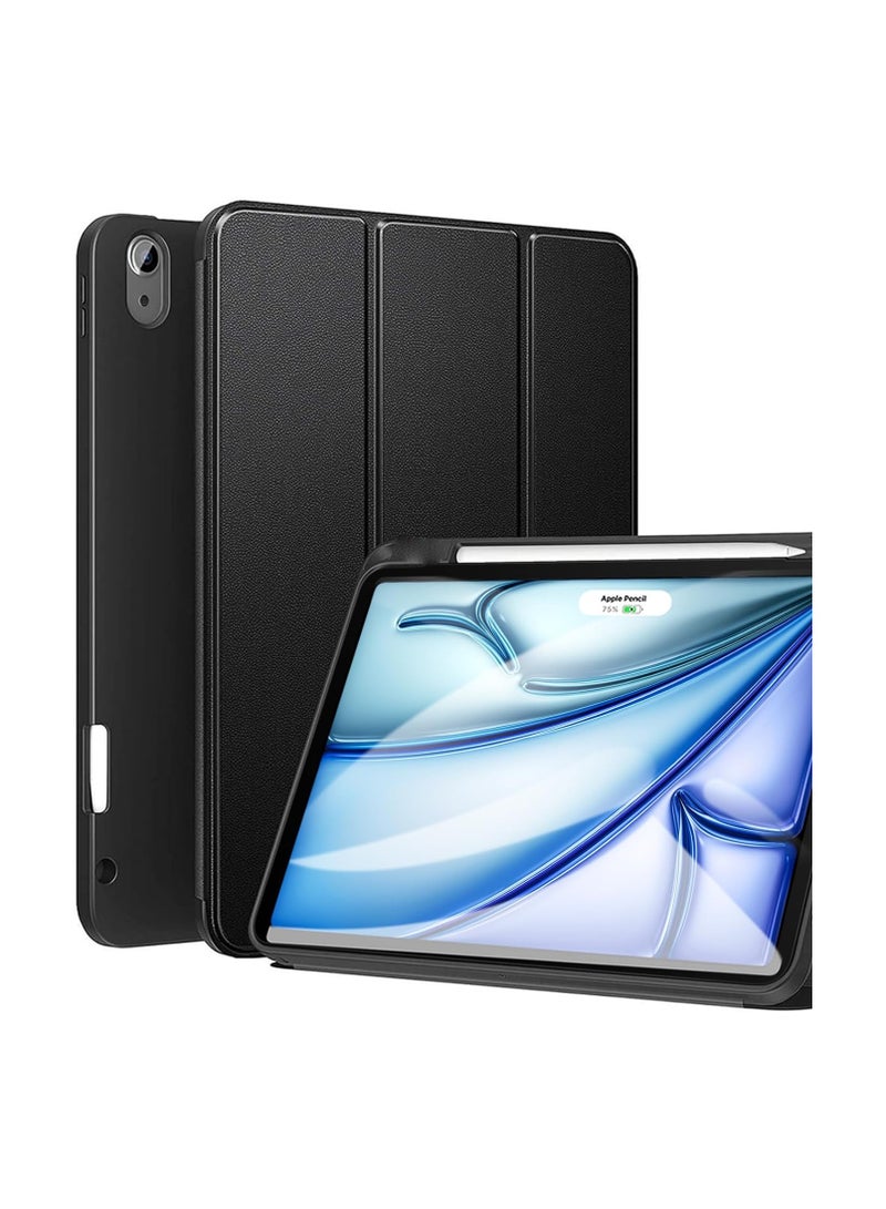 عام “لحافظة الذكية الرقيقة ثلاثية الطي ذات الظهر الناعم من TPU مع حامل للقلم لـ iPad Air 6th Gen 11-inch 2024 و iPad Air 5th/4th Gen 10.9-inch 2022/2020 و iPad Pro 11-inch 2018 الجيل الأول” - Image 1