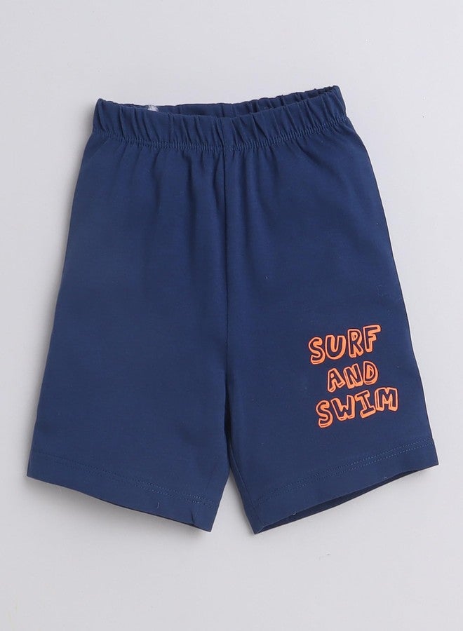BUMZEE Navy & Orange Boys Shorts Pack of 2 Age - 18-24 Months (Peb9148E-nbl.org) - Image 2
