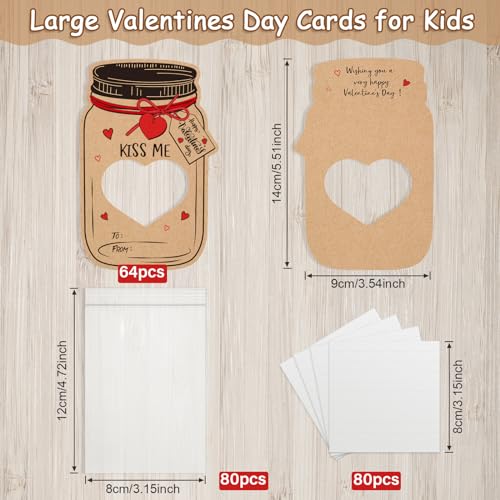 FunnyPars 40 Pack Valentines Day Cards for Kids Jars Happy Valentines Cards for Kids Unique Valentines Gifts for Boys and Girls Funny Valentines Exchange Cards Gifts School Classroom Prize Party Favors - Image 5