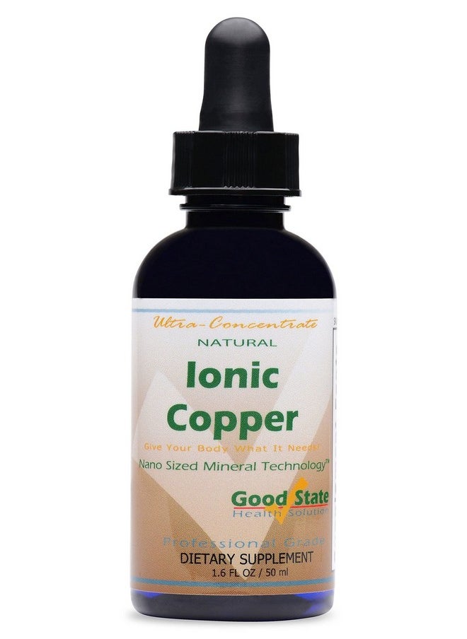 Good State ; Natural Ionic Copper 1.6 Oz ; Liquid Concentrate ; Nano Sized Mineral Technology ; Professional Grade Dietary Supplement ; Supports Healthy Growth & Development ; 1.6 Fl Oz Bottle (50 Ml)  - Image 2