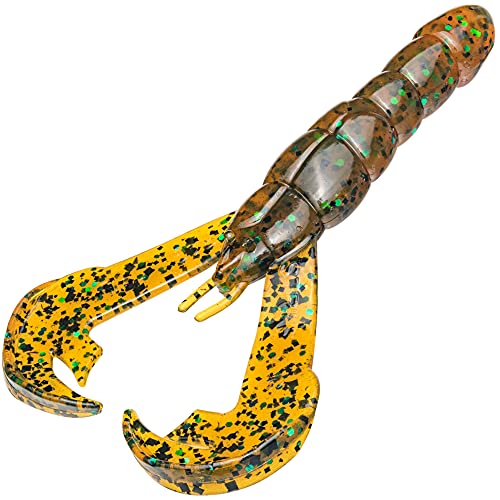 Strike King Rage Craw 4-Inch Fishing Lure, Soft Plastic Grub, Unique Design, Realistic Pincers, Slender Body, 4-Inches, 7-Pack - Image 3