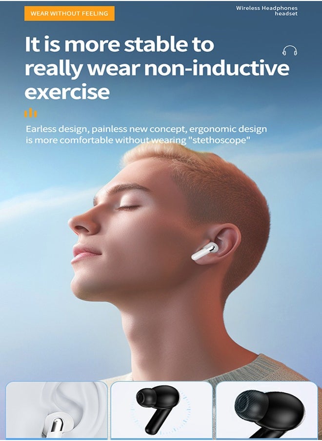FLYHSO Wireless Earbuds, Bluetooth Earbuds Built in Noise Cancellation Mic with Charging Case, Headphones Stereo Sound Headphones  - Image 5