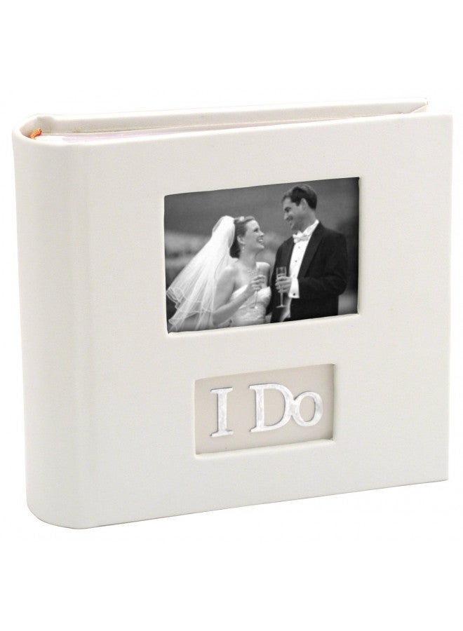 Malden International Designs I Do With Photo Opening Cover & Memo Space Photo Album, 1-Up, 100-4x6, White - Image 1