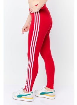 adidas Originals Women Sportswear Fit Training Leggings, Red  - Image 3
