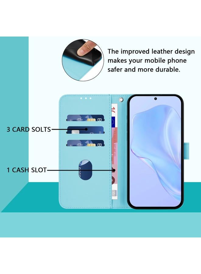 erorex Case For vivo V40 Lite 5G / V30E 5G Global Skin Feel Solid Color Leather Phone Case with Lanyard - Image 4