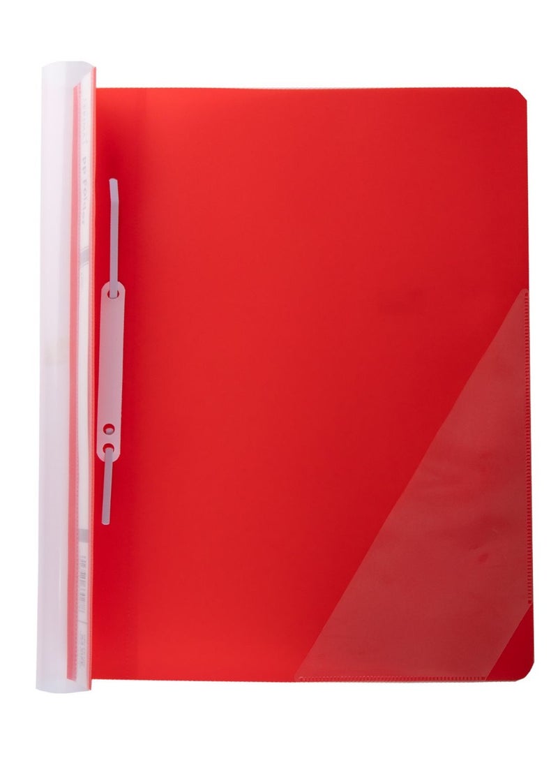 PRIMA - 12-Piece Clear File Folder A4 Red - Image 1