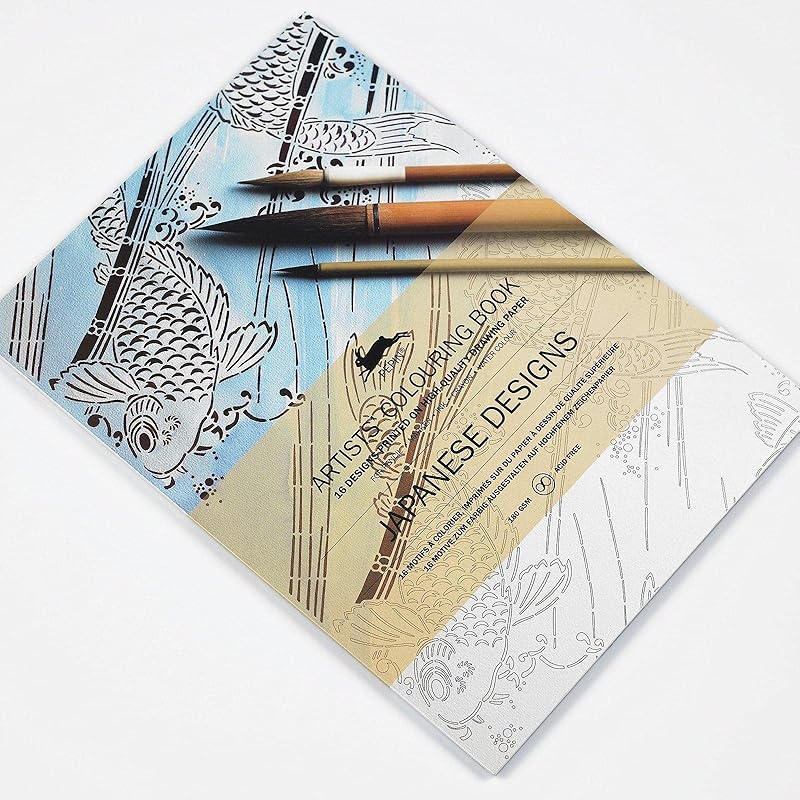 PEPIN Japanese Designs , Artists' Colouring Book - 51699