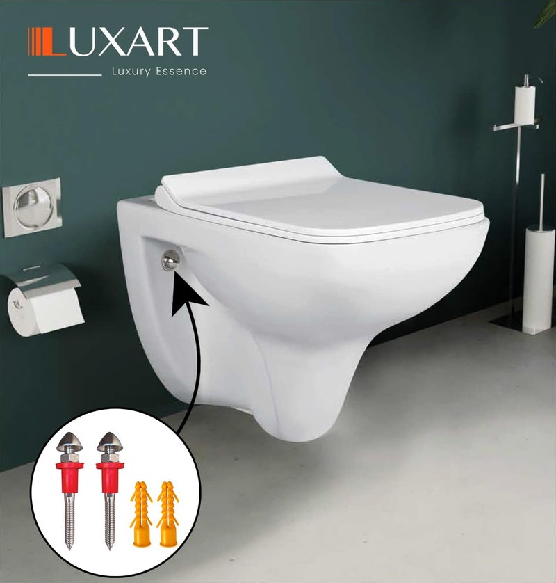 LUXART Racks Bolt EWC & Wall Hung (SS 304) wall Mount Commode Rack Bolt 16mm thikness, installation screw set with full accessories for wall mounted commode - Image 3