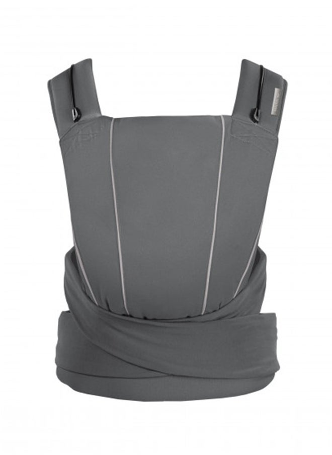 cybex Maira Tie Baby Carrier, Adjustable Baby Carrier From Newborn Up To 33 Lbs, Manhattan Grey, One Size 