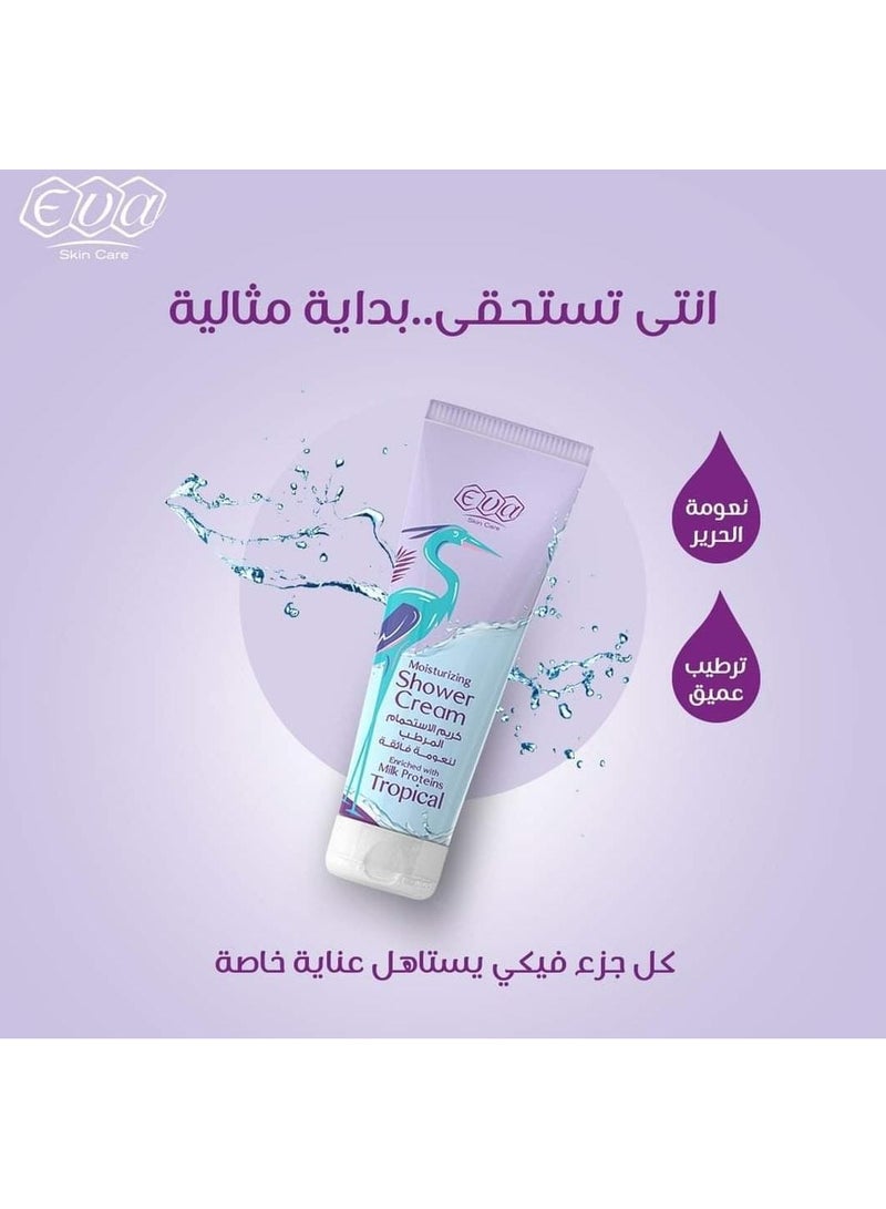 Eva Eva Skin Care Moisturizing Shower Cream Tropical 250ml - Image 3