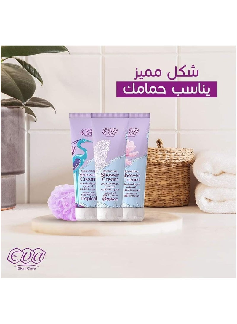 Eva Eva Skin Care Moisturizing Shower Cream Tropical 250ml - Image 4