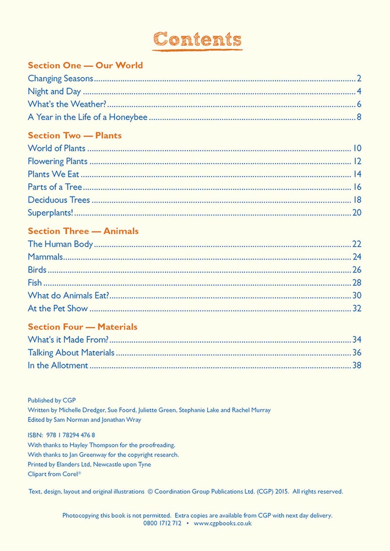 KS1 Science Year 1 Discover & Learn: Study & Activity Book - Image 2