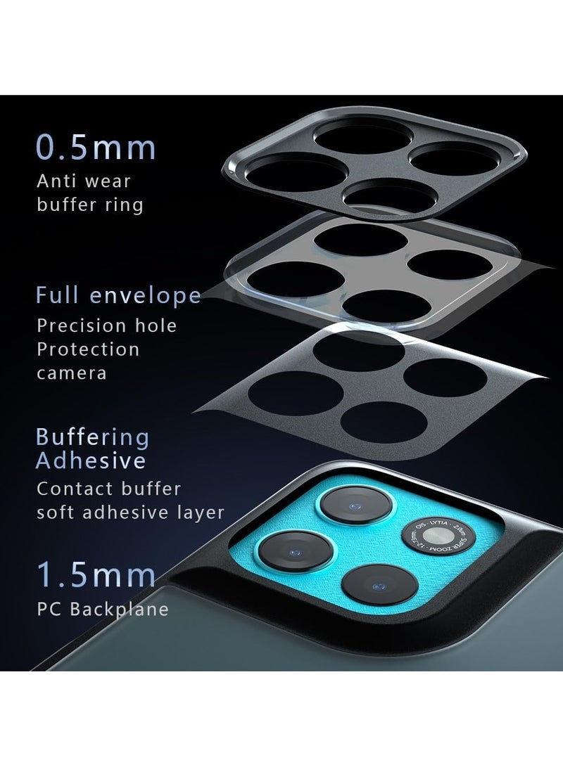 general Case compatible with Motorola Moto G67 Power/G57 Power 5G, featuring an ultra-thin, lightweight flexible silicone frame + transparent acrylic back mirror case. - Image 3