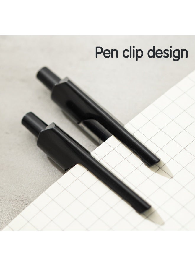 Deli Arrow Retractable Ballpoint Pens, 0.7mm Black Ink, Smooth Writing with Soft Grip - Image 3