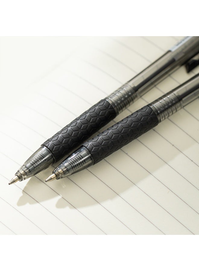 Deli Arrow Retractable Ballpoint Pens, 0.7mm Black Ink, Smooth Writing with Soft Grip - Image 5