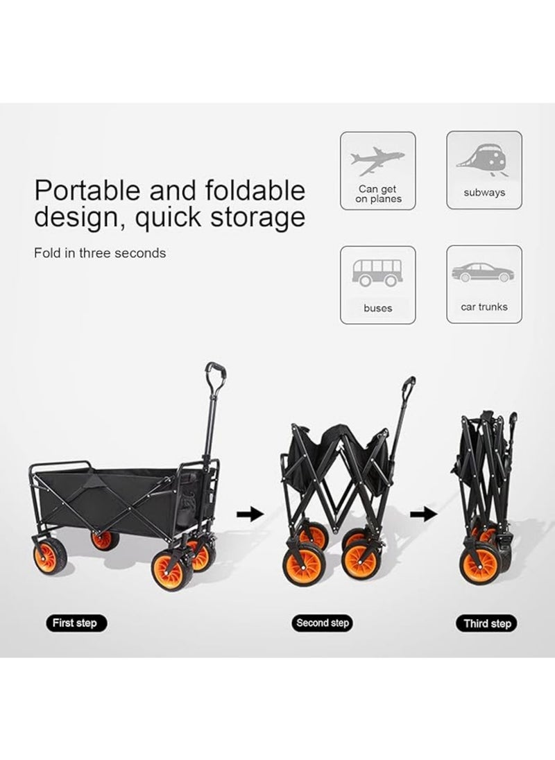 MAAS - Multi-use Foldable Shopping and Camping Cart with Removable Fabric and Sturdy Metal Frame - Image 1