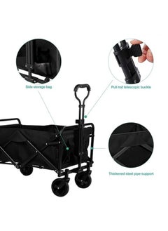 MAAS Multi-use Foldable Shopping and Camping Cart with Removable Fabric and Sturdy Metal Frame  - Image 4