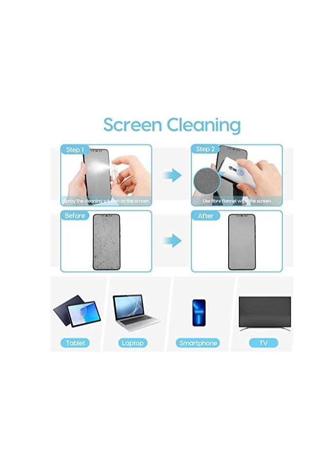 Airpod Cleaner Kit 7 in 1, Multifunctional Keyboard Cleaner Earbud Cleaning Kit Tool with Cleaning Pen for iPhone, Laptop, Tablet, PC Screen, Keyboard, Bluetooth Earphones - Image 3