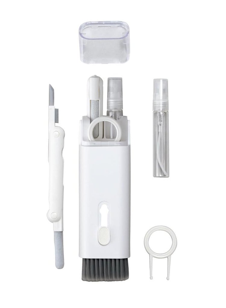 Airpod Cleaner Kit 7 in 1, Multifunctional Keyboard Cleaner Earbud Cleaning Kit Tool with Cleaning Pen for iPhone, Laptop, Tablet, PC Screen, Keyboard, Bluetooth Earphones - Image 1