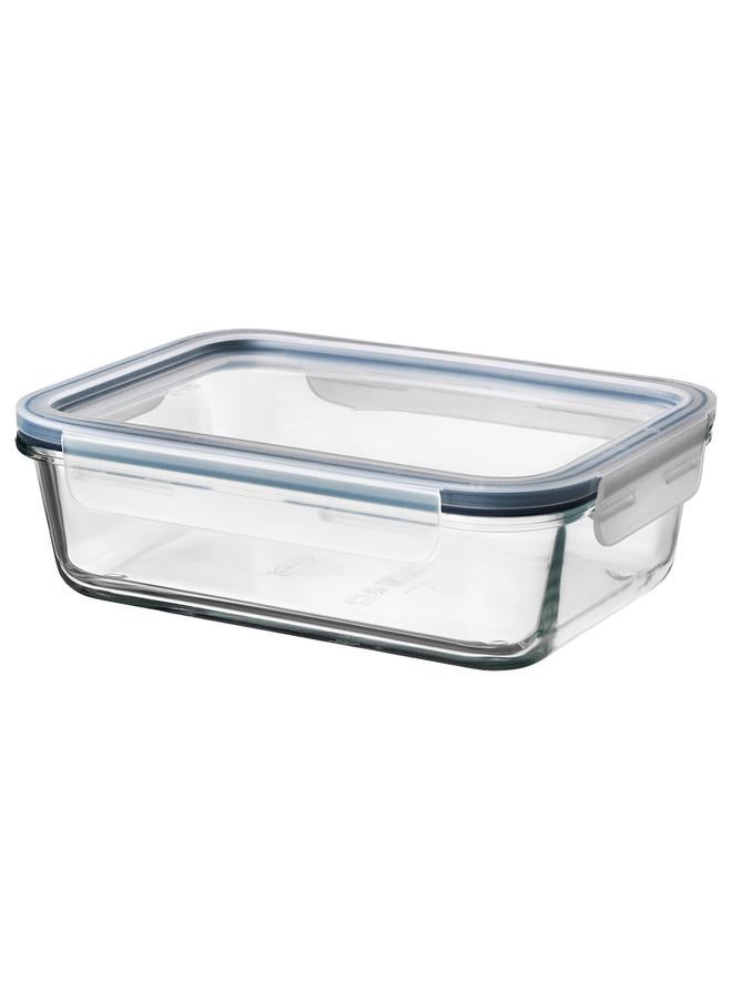 Zaboon Food Container With Lid, Rectangular Glass/Plastic, 1.0 L - Image 1