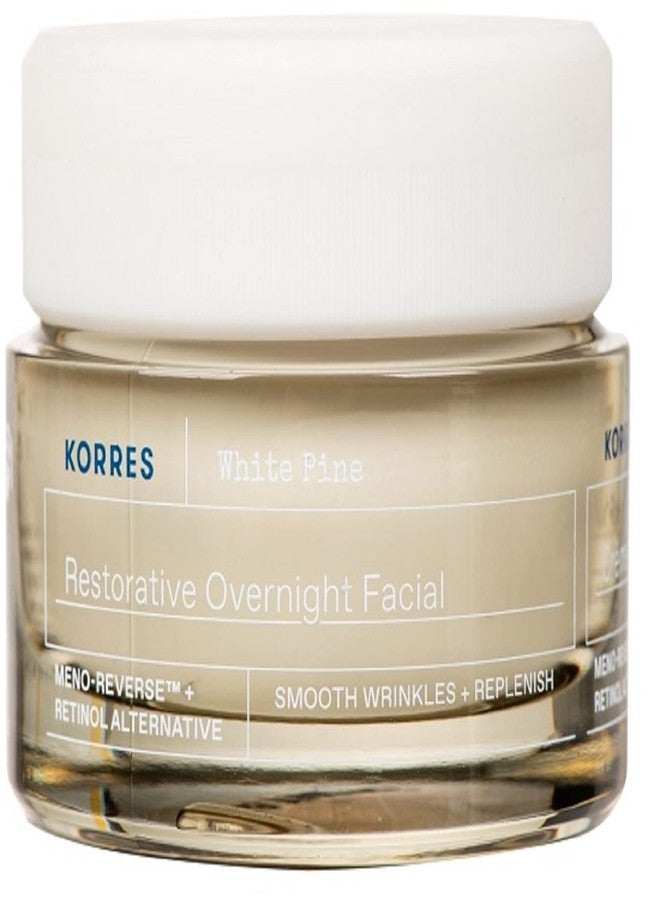 KORRES White Pine Restorative Overnight Facial Cream, Night Face Moisturizer for Mature Skin with Meno Reverse Technology and Retinol Alternative, Smoothing and Hydrating Cream for Women, 1.35 Fl Oz - Image 1