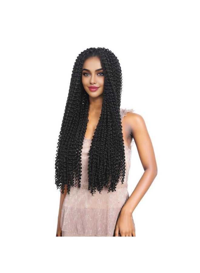 FUTAI Passion Twist Hair 7 Packs 24 Inch Pre Looped Water Wave Crochet Hair Bohemian Braids for Black Women - Image 2