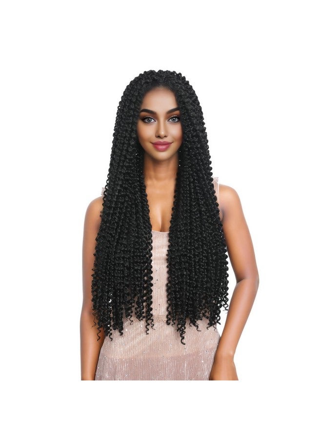 FUTAI Passion Twist Hair 7 Packs 24 Inch Pre Looped Water Wave Crochet Hair Bohemian Braids for Black Women - Image 3