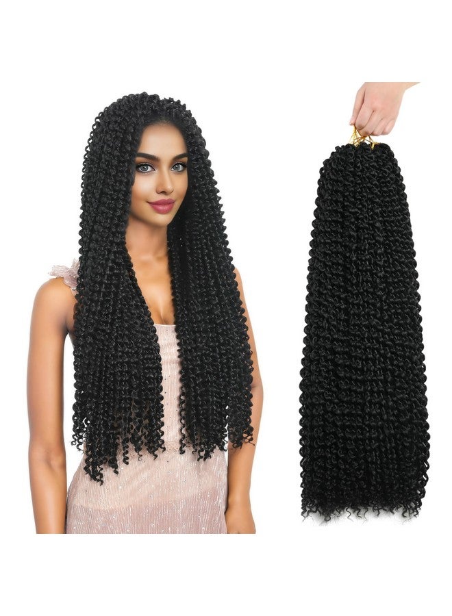 FUTAI Passion Twist Hair 7 Packs 24 Inch Pre Looped Water Wave Crochet Hair Bohemian Braids for Black Women - Image 1