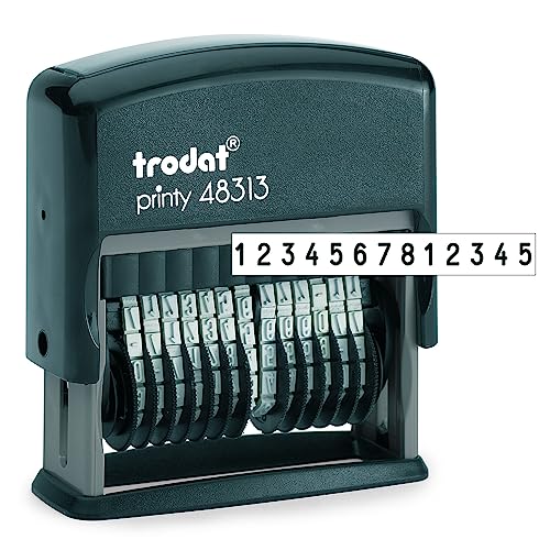 Trodat Printy 48313 Numerals, 13 Characters Font Height, 3.8 mm, Black - Image 5