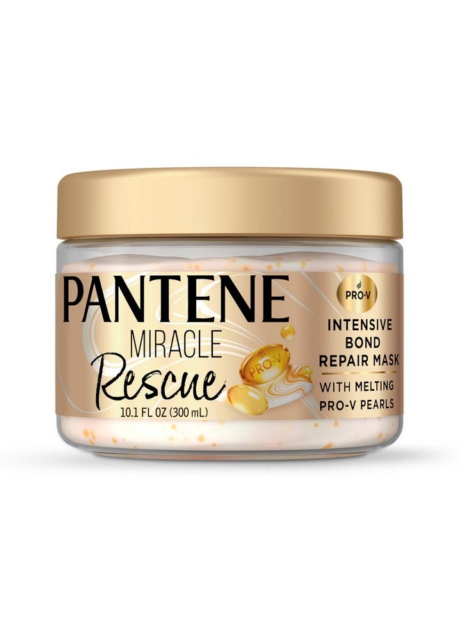 Pantene Pantene Miracle Rescue Hair Mask, Intensive Bond Repair with Melting Pro-V Pearls, Melts Away Damage, Builds Bonds, Strengthens Against Damage, Deep Conditioning for Dry Damaged Hair, 10.1 fl oz  - Image 1