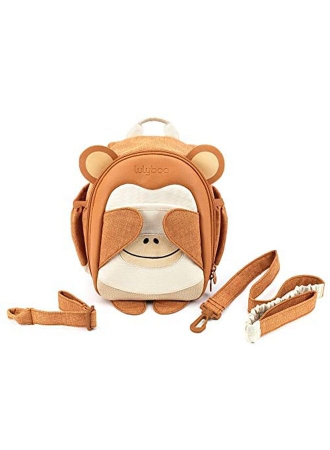 Lulyboo Boo Toddler Backpack With Leash Safety Harness And Tether Monkey  - Image 2