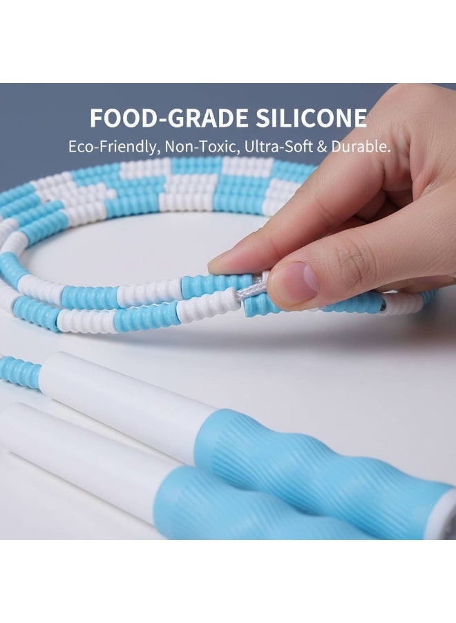 السعي للأفضل حبل قفز متين، حبات ناعمة من السيليكون، بدون عقد، قابل للتعديل بحرية، مناسب للأطفال والرجال والنساء - Image 2