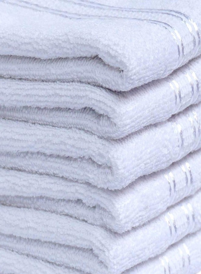 Space Fly White Color 500 GSM Cotton Face Towel for Women | Soft Towel for Face | Baby face Towels Newborn | Soft Hand Napkins for Women | Small Towel | Face Towel Set (25 x 25, 10) - Image 2