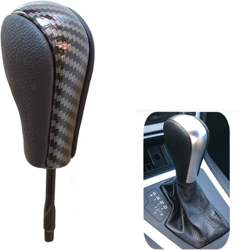Fouedy عصا تغيير السرعة Fouedy للسيارات مع مقبض أوتوماتيكي لطرازات BMW (ألياف الكربون - قصير) - Image 1