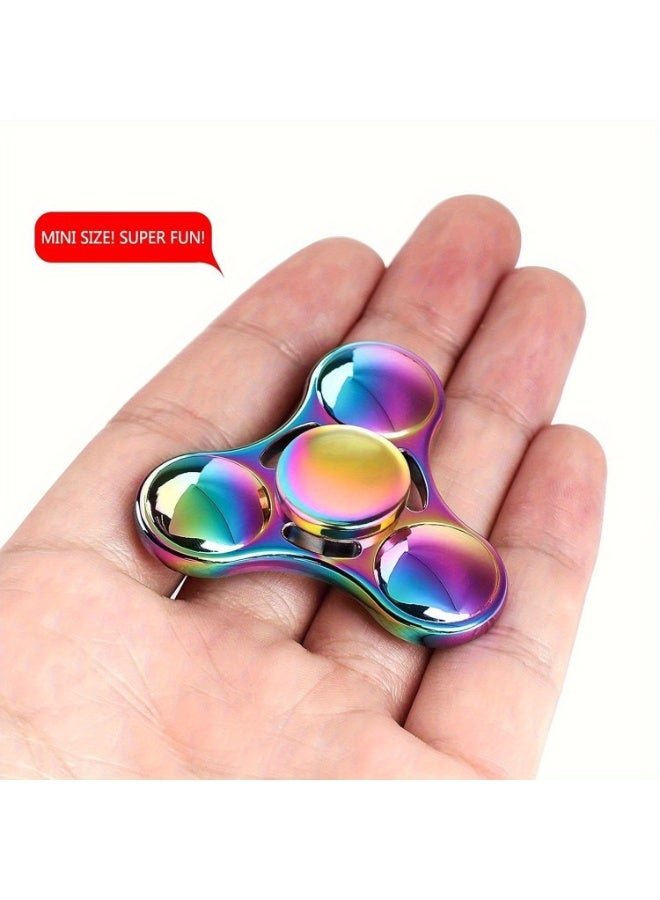 2pcs - High-Speed Fidget Spinner Toy Made Of Durable Stainless Steel And Precision Bearings, Designed To Relieve Stress And Help Concentrate When Bored. - Image 2