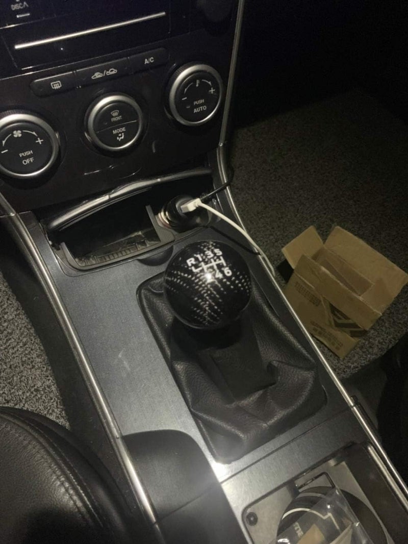 QASULER Carbon Fiber Gear Shift Knob for Subaru - Image 4