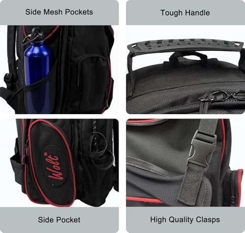 WOLT Professional Equestrian Backpack for Horse Riding, Equipment Pack Bag with Helmet Holder and Multiple Compartments - Image 3